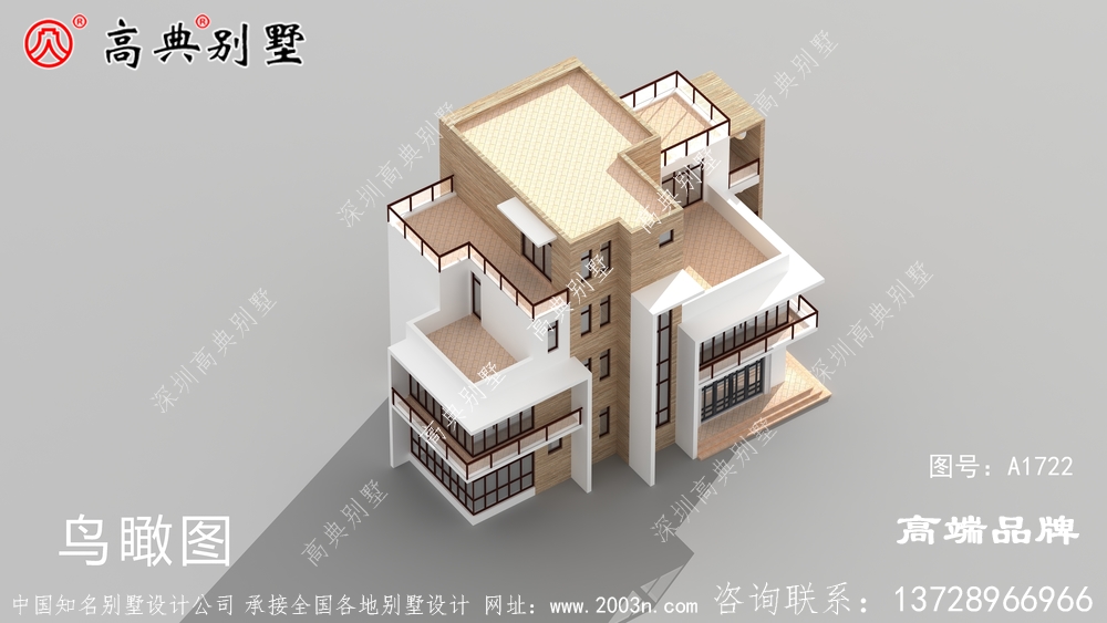 采用平屋頂設(shè)計(jì)節(jié)約成本，多露臺也能增加室外活動的空間