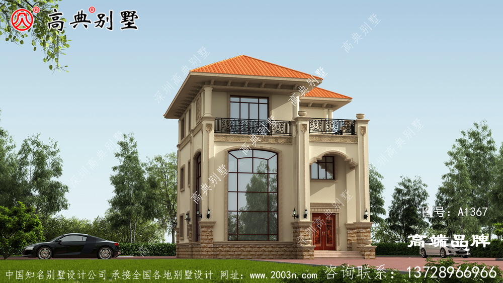 超漂亮的農(nóng)村養(yǎng)老房,就非這個(gè)歐式三層別墅莫屬
