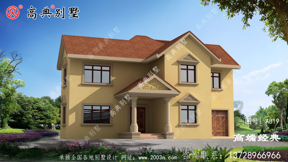 在村內(nèi)具有絕對代表性的簡歐兩層戶型圖