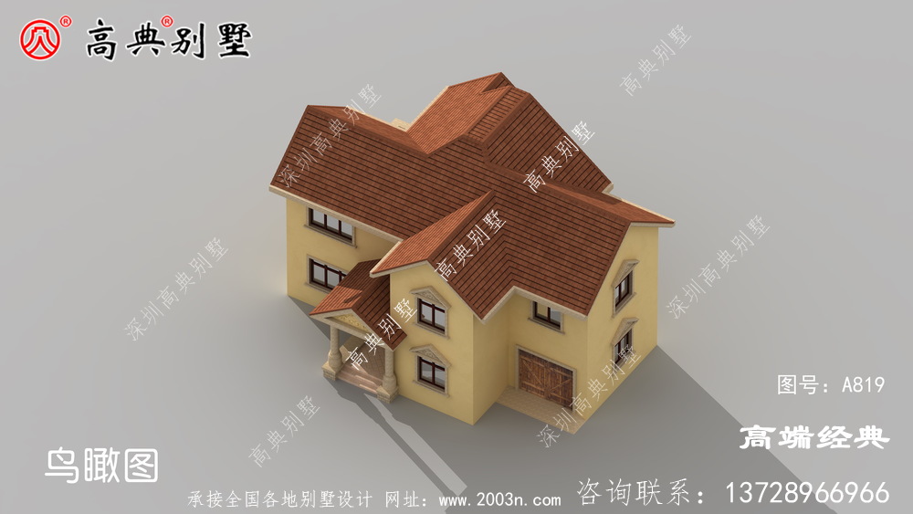 在村內(nèi)具有絕對代表性的簡歐兩層戶型圖