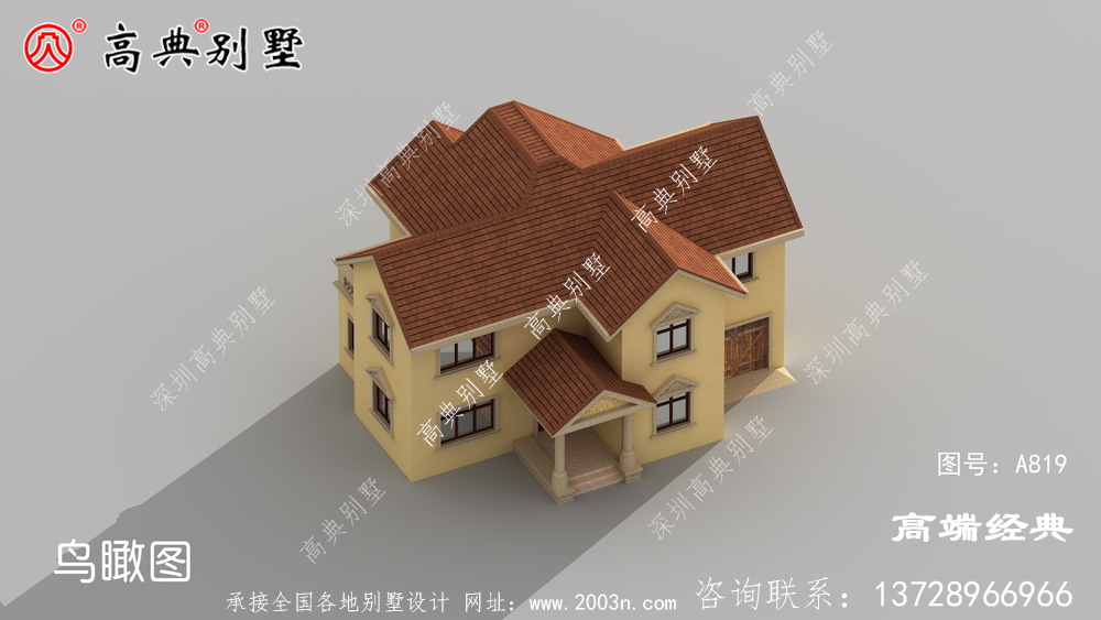在村內(nèi)具有絕對代表性的簡歐兩層戶型圖
