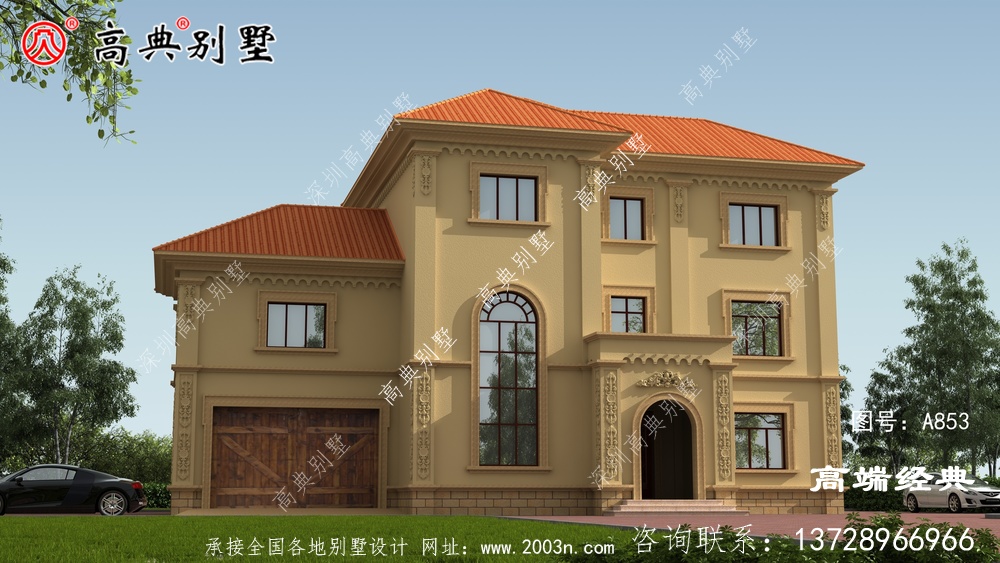 如何建一棟象征身份和地位的別墅呢?這款復式三層給你解決煩憂