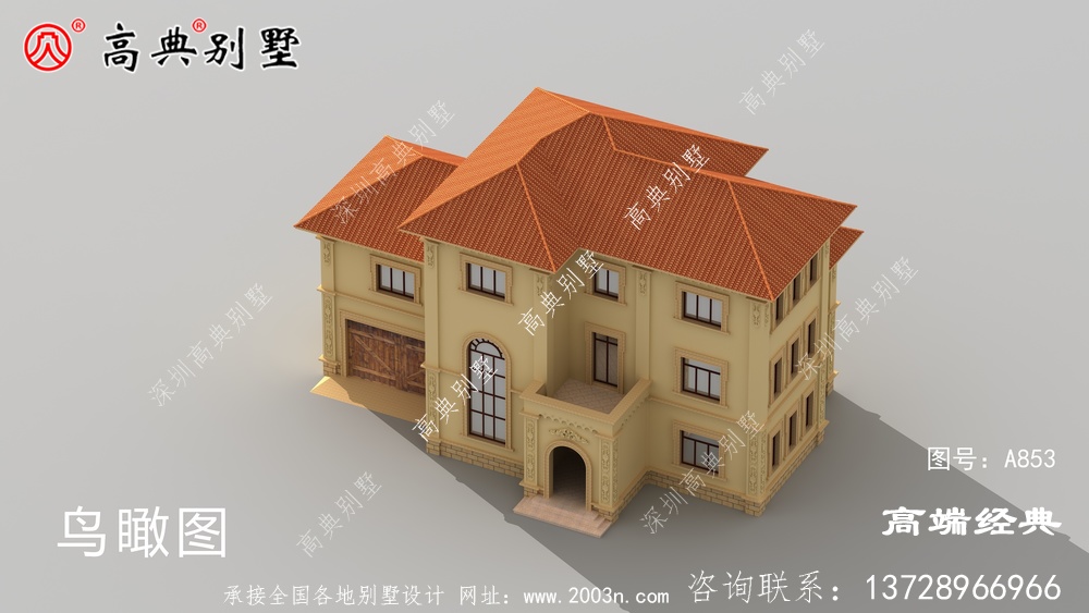 如何建一棟象征身份和地位的別墅呢?這款復式三層給你解決煩憂