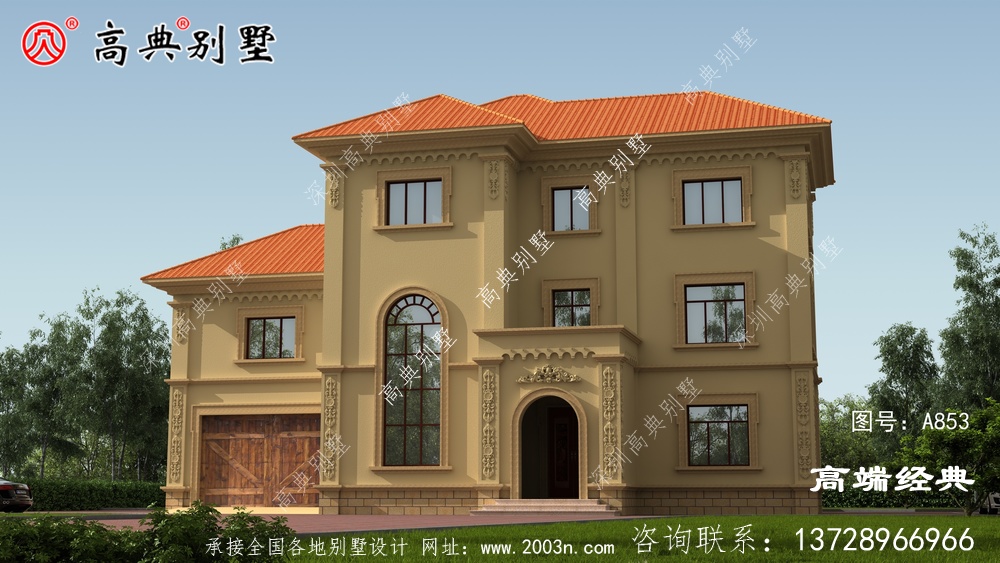 如何建一棟象征身份和地位的別墅呢?這款復式三層給你解決煩憂