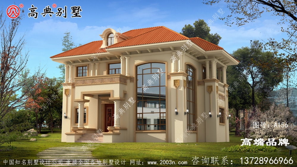農(nóng)村普通二層小樓圖，蓋好頓時(shí)感覺與眾不同了