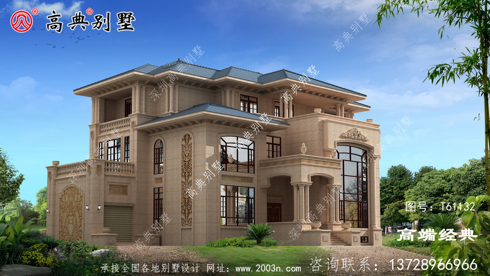 凹凸有致的結構的設計，使得外立面豐富多彩