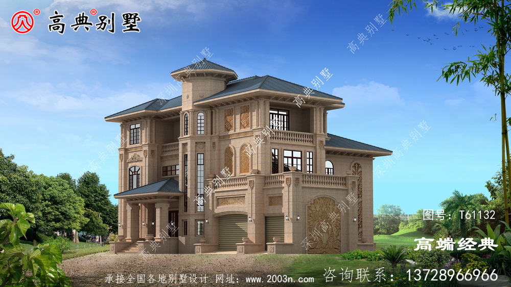 凹凸有致的結構的設計，使得外立面豐富多彩