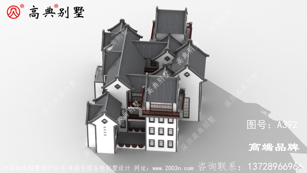 農(nóng)村四層中式別墅設(shè)計(jì)圖分享，想要建造自己滿意的房子并不難