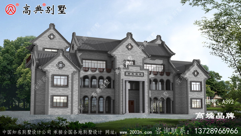 農(nóng)村四層中式別墅設(shè)計(jì)圖分享，想要建造自己滿意的房子并不難