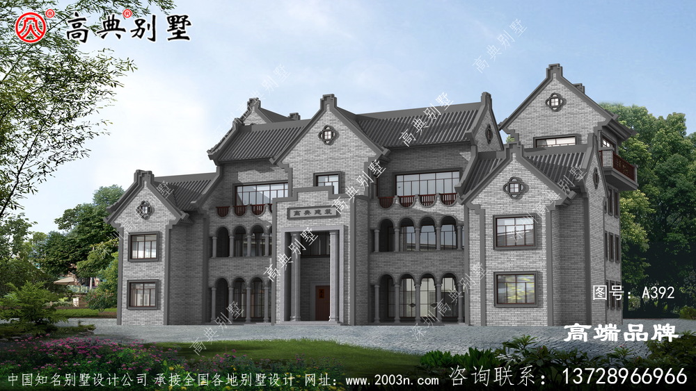 農(nóng)村四層中式別墅設(shè)計(jì)圖分享，想要建造自己滿意的房子并不難
